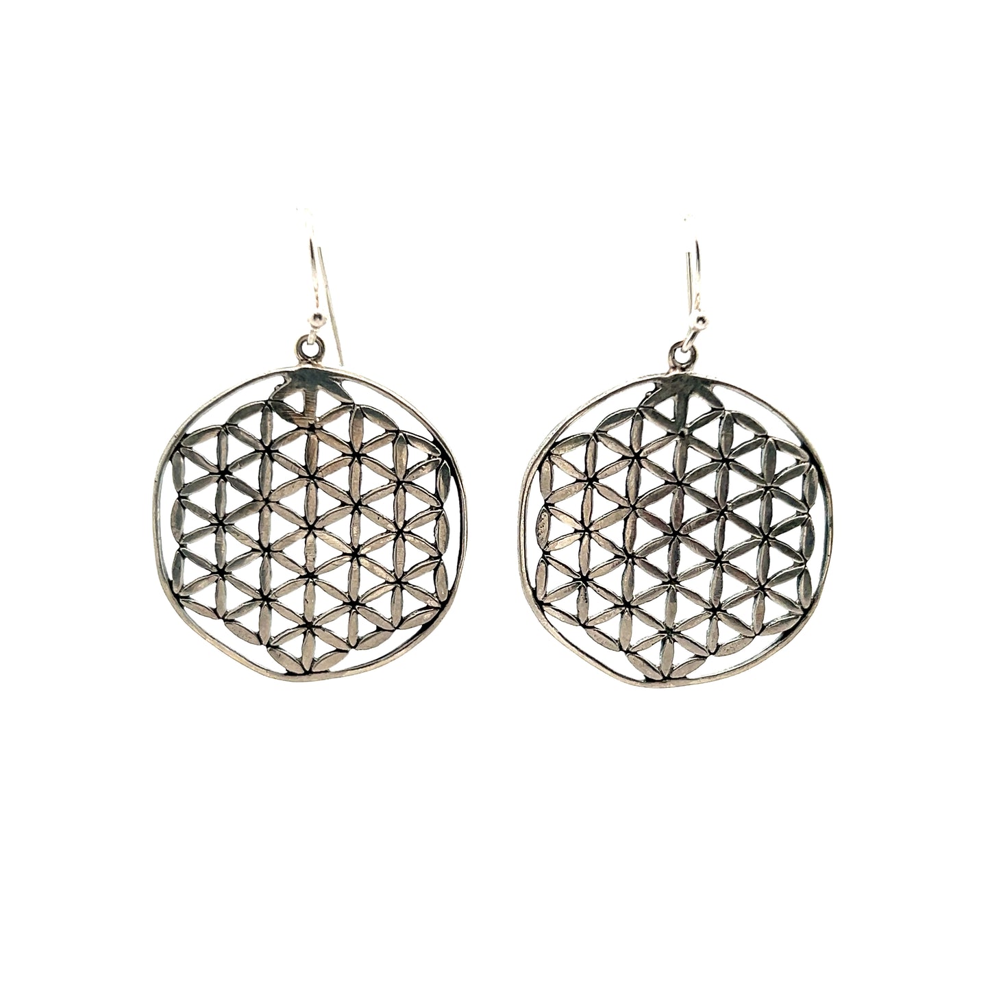 Cutwork Mandala Drop Earrings