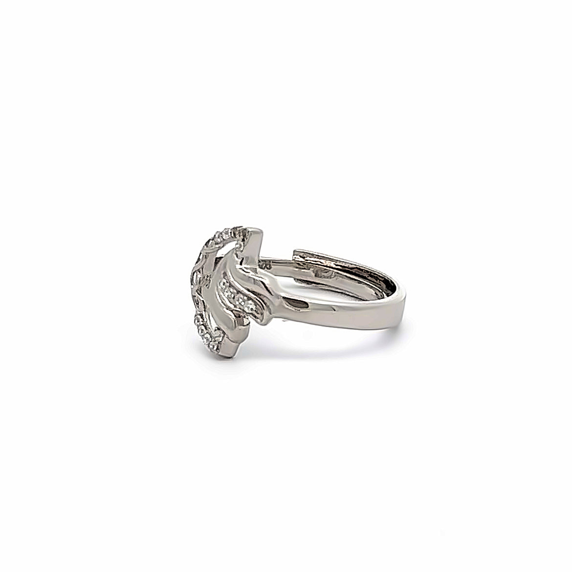 Silvery Grace Sterling Silver Ring