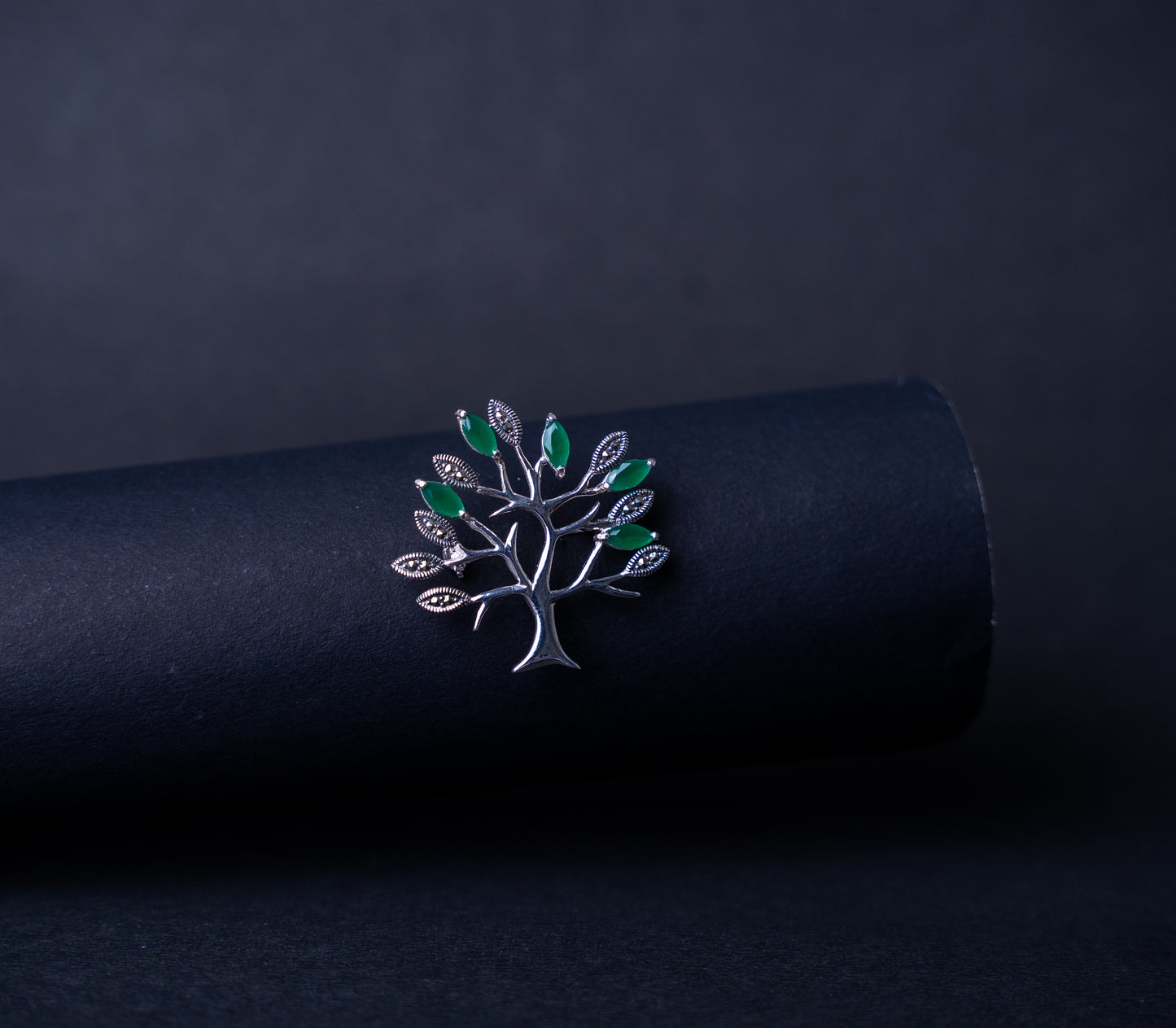 Silver Tree of Life Brooch