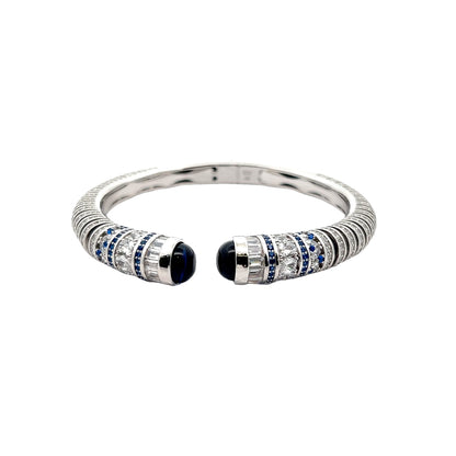 Blue CZ Sterling Silver Bracelet