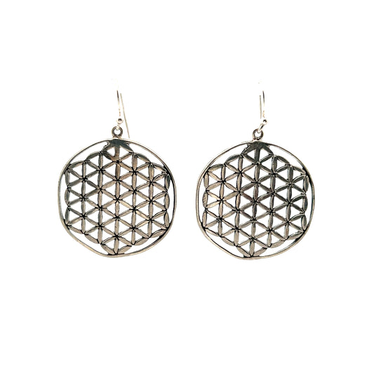 Cutwork Mandala Drop Earrings