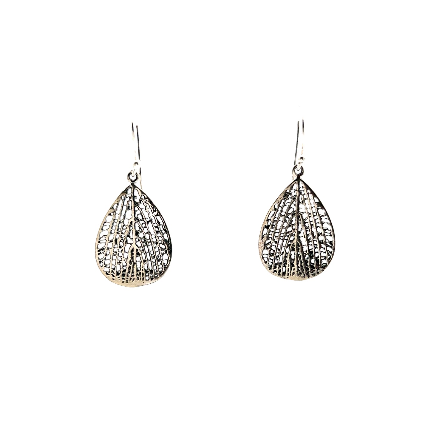 Antique Silver Leaf Earring