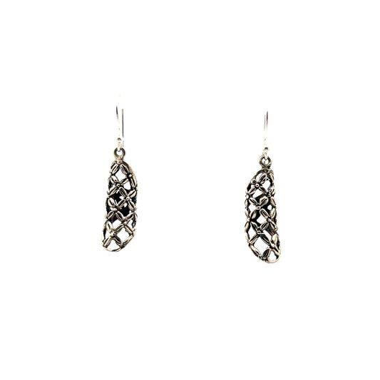 Daisy Droplets Silver Earrings