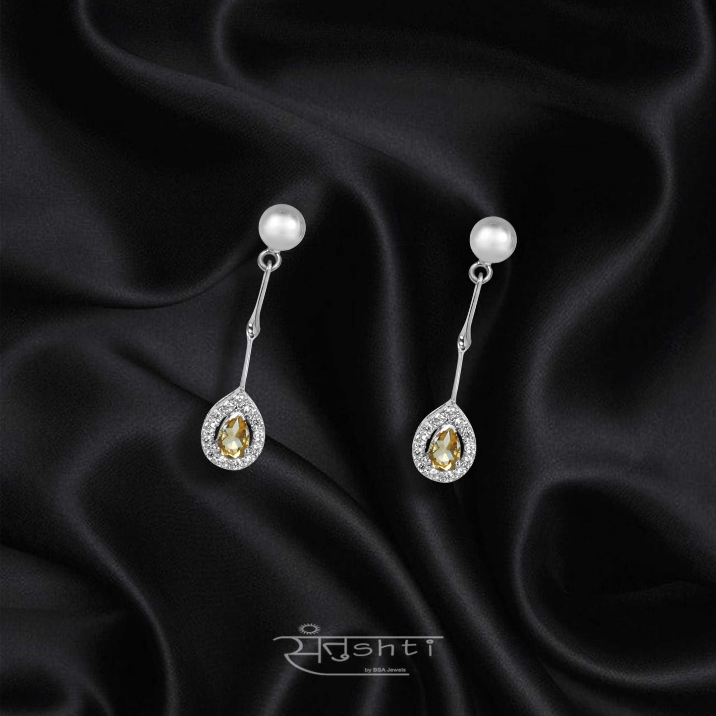 Citrine Drop Earring
