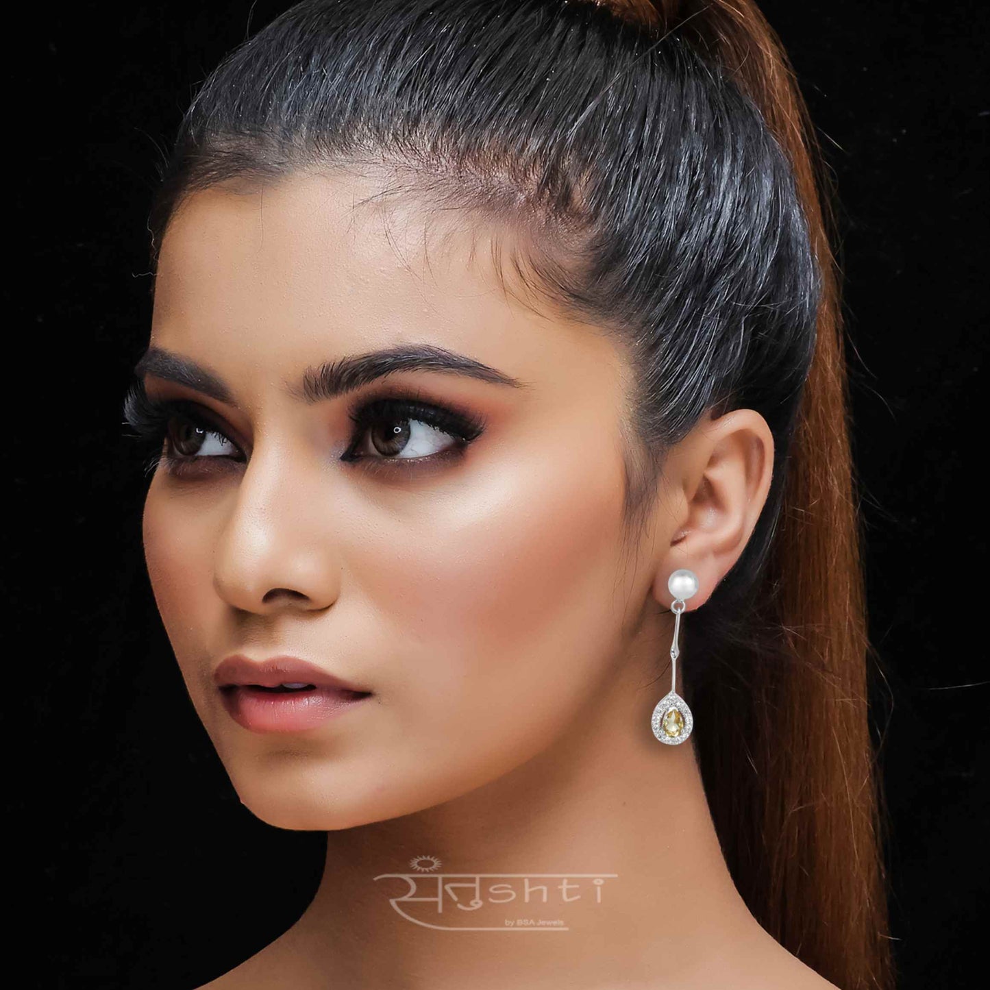 Citrine Drop Earring