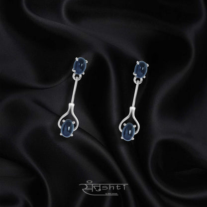 Black Star Drop Earring