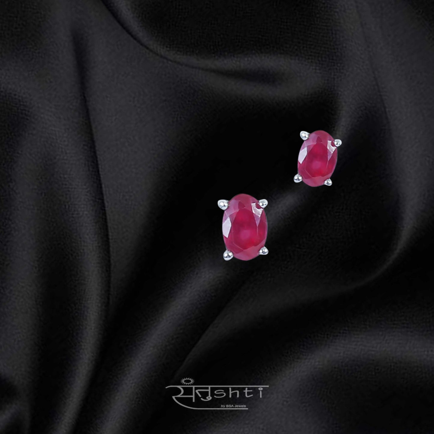 Red Stone Earring