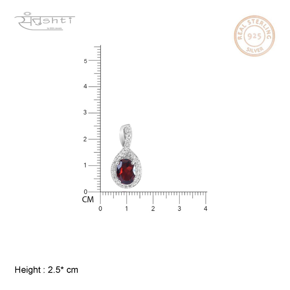 Red Garnet Pendant
