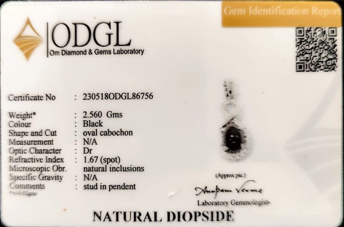 Black Star Silver Sterling Pendant