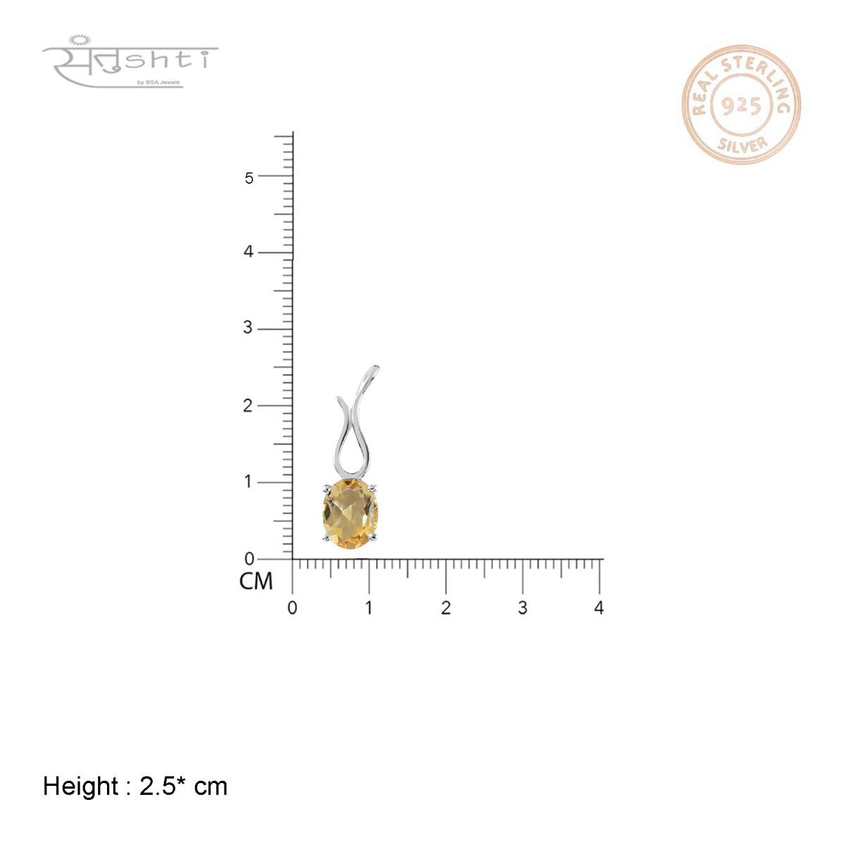 Fashion Citrine Pendant