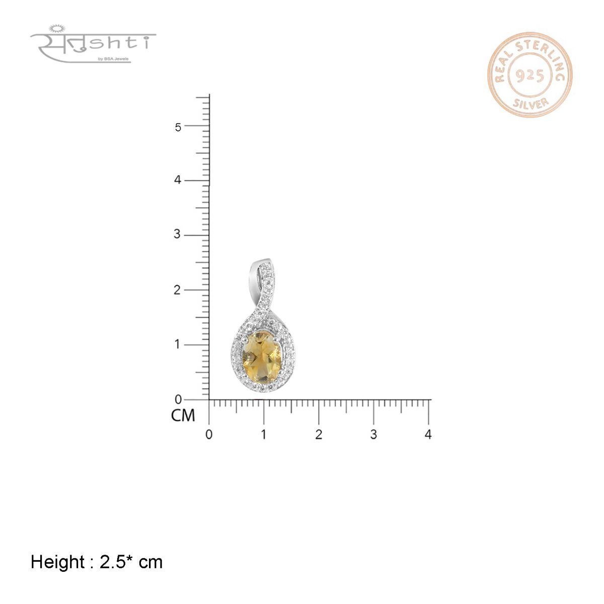 Real Citrine Pendant