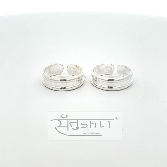 Silver Band Toe Ring