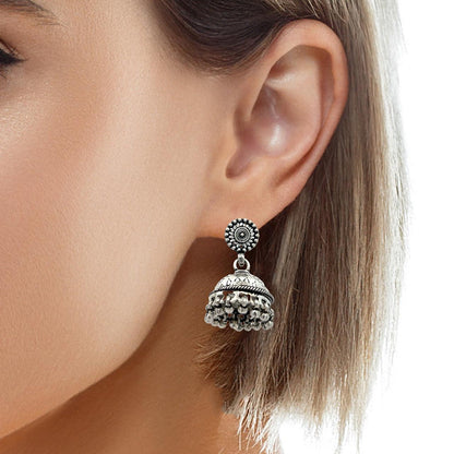 Antique Sterling Silver Jhumka
