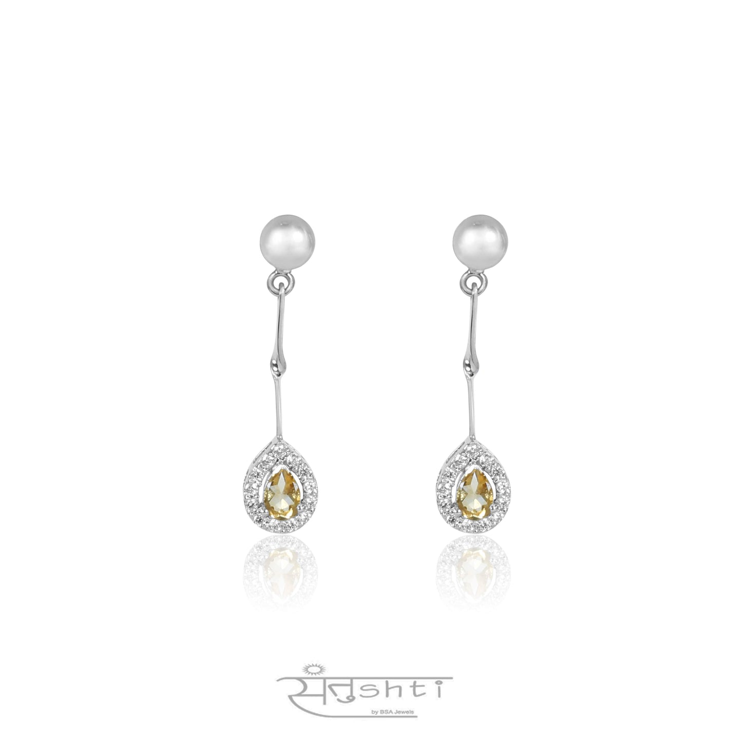 Citrine Drop Earring