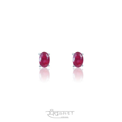 Red Stone Earring