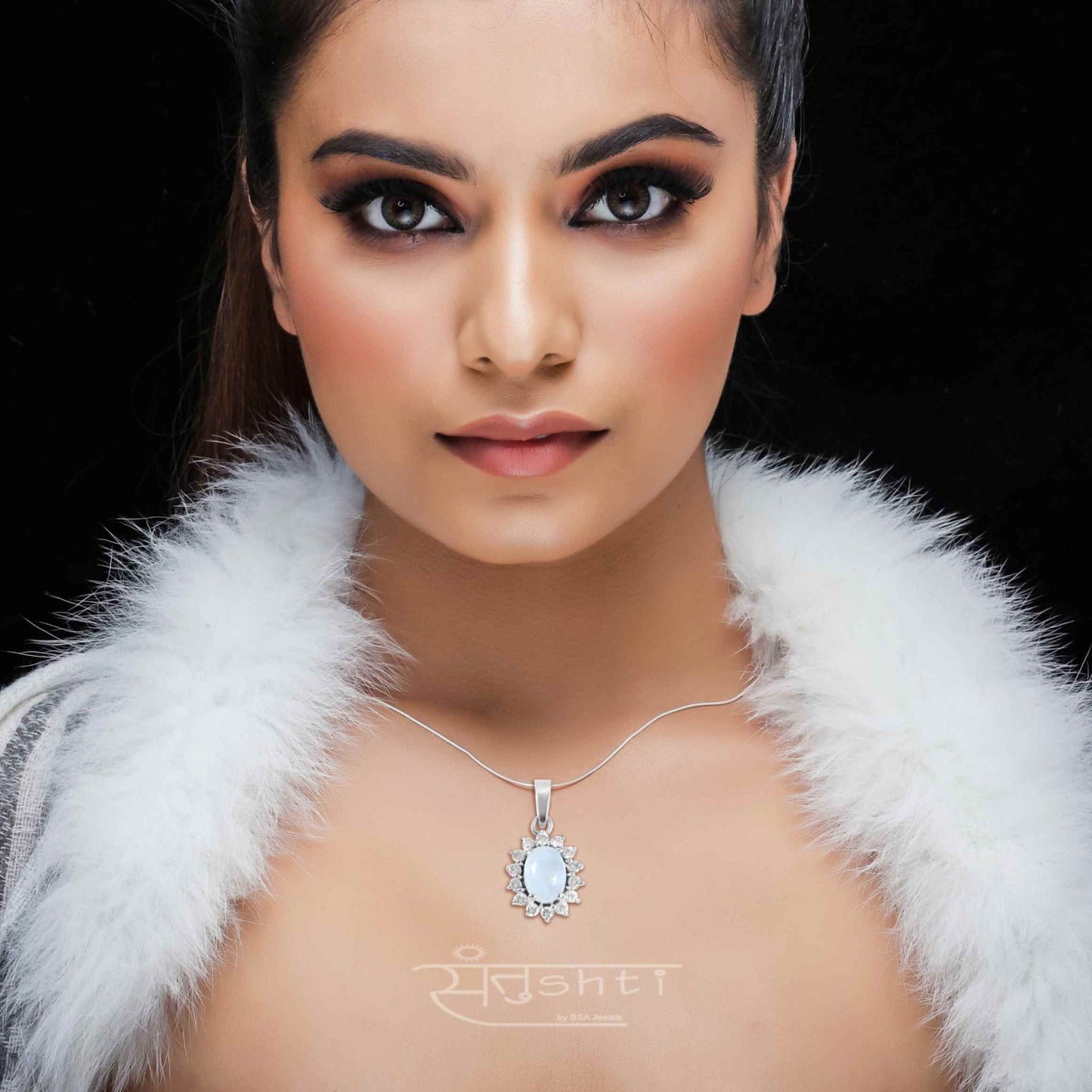 Moonstone Stereling Silver Pendant