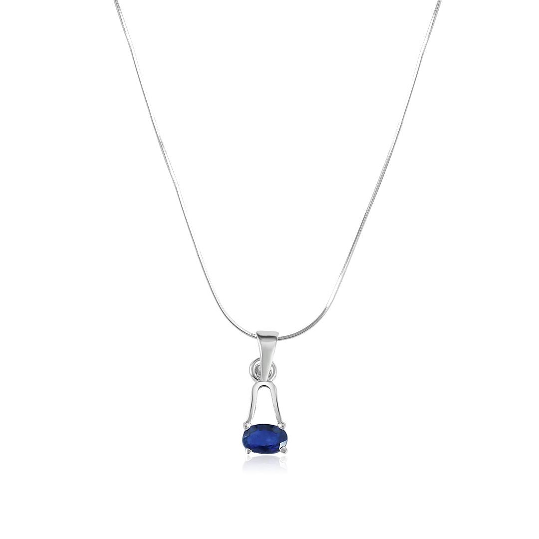 Oval Sapphire Pendant