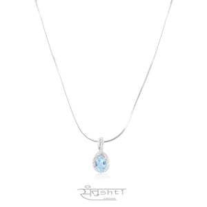 Blue Topaz Pendant