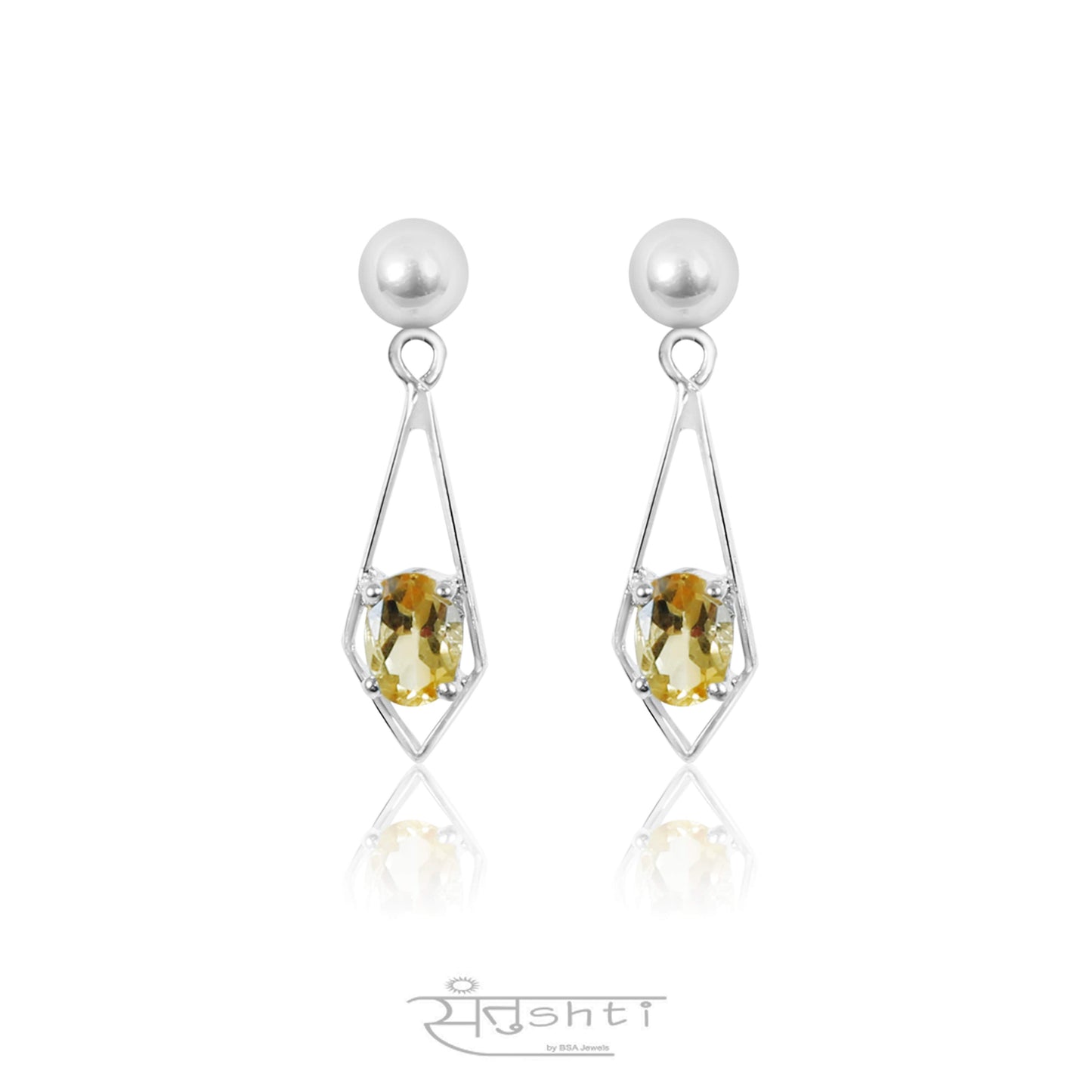 Citrine Danglers