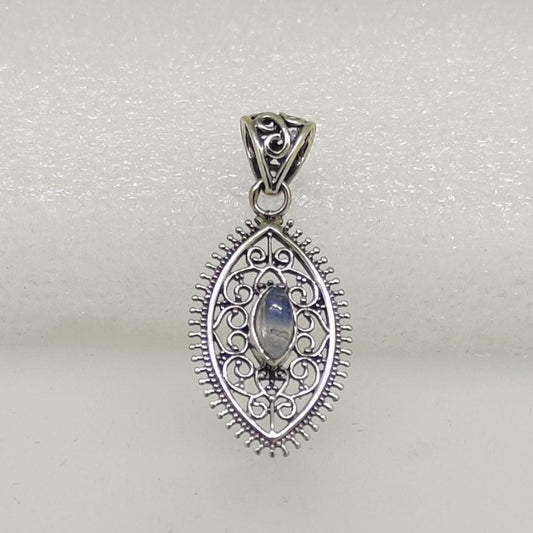 Silver Ellip Pendant