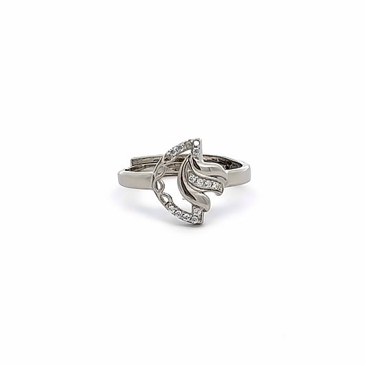 Silvery Grace Sterling Silver Ring